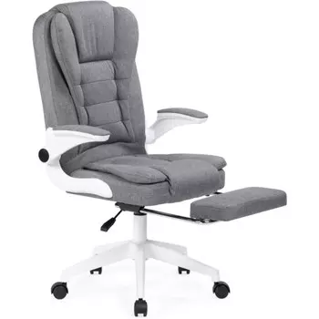 Компьютерное кресло Mitis пластик/ткань, белый/серый 62x64x103 см