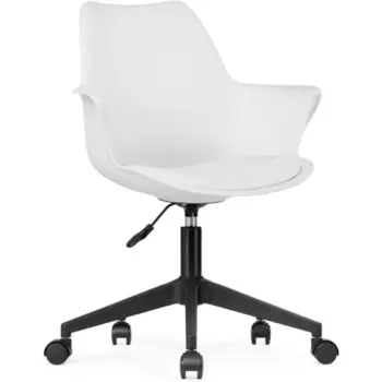 Компьютерное кресло Tulin пластик/экокожа, черный/белый 60x60x83 см