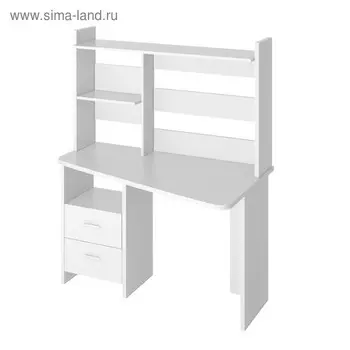 Компьютерный стол, 1200 720 1520 мм, правый угол, цвет белый жемчуг