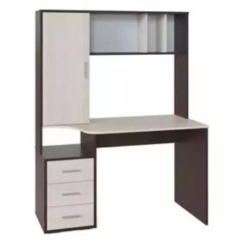 Компьютерный стол «СОКОЛ. КСТ-16», 12006001600 мм, цвет венге / белёный дуб