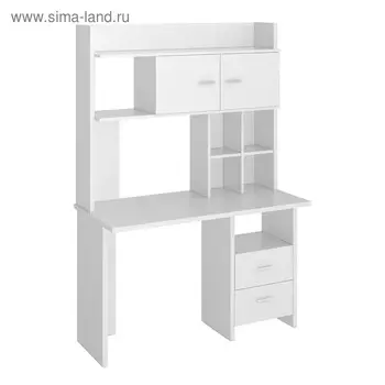 Компьютерный стол, 1200 600 1785 мм, цвет белый жемчуг