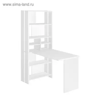 Компьютерный стол, 700 1322 1785 мм, цвет белый жемчуг