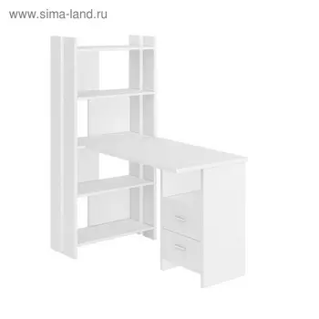 Компьютерный стол, 700 1322 1520 мм, цвет белый жемчуг