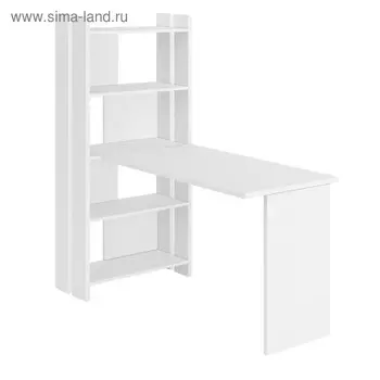 Компьютерный стол, 700 1522 1520 мм, цвет белый жемчуг