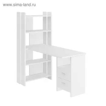 Компьютерный стол, 700 1522 1520 мм, цвет белый жемчуг