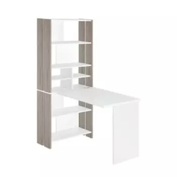 Компьютерный стол, 700 1522 1785 мм, цвет нельсон/белый