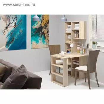 Компьютерный стол Элемент-2 698х1100х1716 Дуб сонома