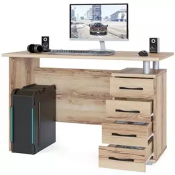 Компьютерный стол «КСТ-106.1», 1200 × 600 × 750 мм, цвет дуб делано