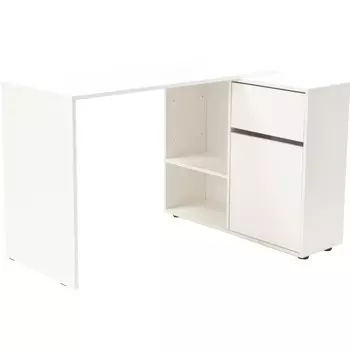 Компьютерный стол Мэдди с ящиками ЛДСП, белый 50x115x73,5 см