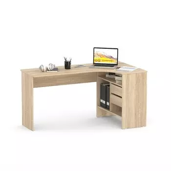Стол компьютерный «СПм - 25», угол правый, 2 ящика, 1450810740 мм, цвет дуб сонома