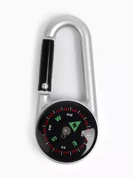 Компас с карабином C27, d=3 см, металлический