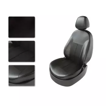 Комплект авточехлов VW TIGUAN, 2017-н.в., черный, белый, 35238662