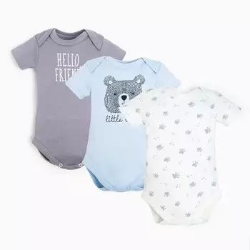 Комплект боди «Крошка Я» Bear, 3 шт., рост 68-74 см