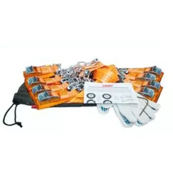 Комплект браслетов противоскольжения Tplus 4WD R15-R16 для а/м класса "Газель" на двухскатное колесо (8 шт., перчатки, крючок)