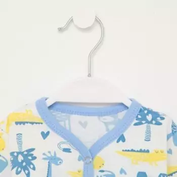 Комплект детский, цвет голубой/африка, рост 68