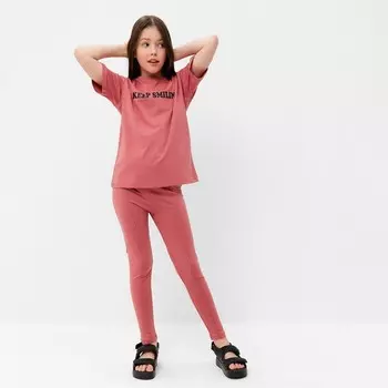 Комплект детский, цвет кармин, рост 158 см