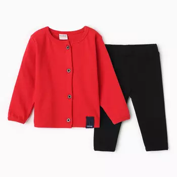 Комплект детский, цвет красный, рост 86 см