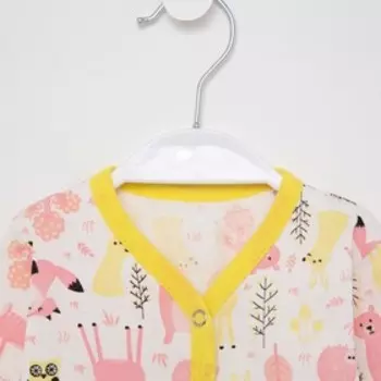 Комплект детский, цвет молочный/розовый, рост 80