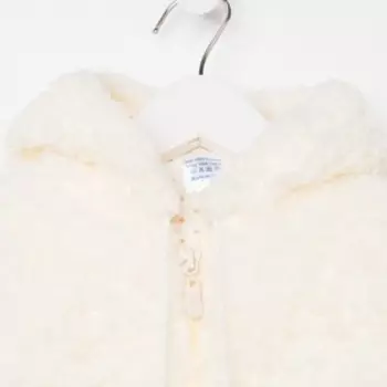 Комплект детский, цвет молочный/сердце, рост 74 см