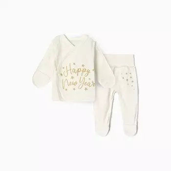 Комплект детский, цвет молоко, рост 62 см