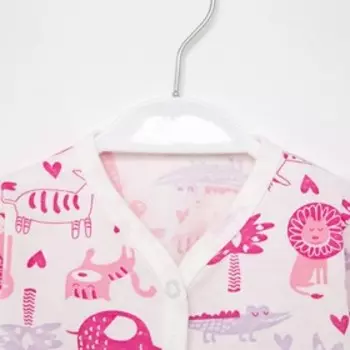 Комплект детский, цвет розовый/африка, рост 68