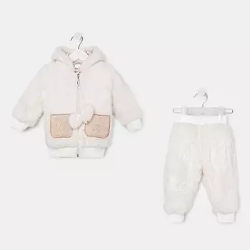 Комплект детский, цвет светло-бежевый, рост 74 см