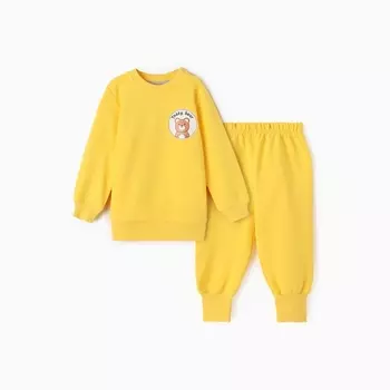 Комплект детский (джемпер, брюки), цвет желтый, рост 98 см