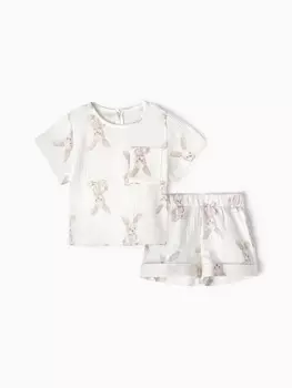 Комплект детский (футболка, шорты) MINAKU, белый, рост 68-74