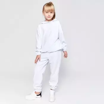 Комплект детский (худи, брюки) MINAKU: Casual Collection KIDS цвет белый, рост 104