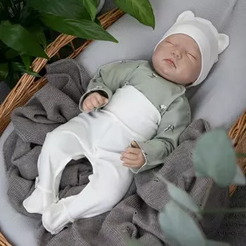 Комплект детский KinDerLitto «Мягкий хлопок-1», 3 предмета, принт хлопок, рост 56-62 см