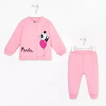 Комплект детский (кофта/штанишки), цвет розовый, рост 68