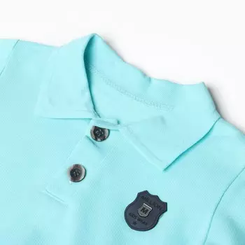 Комплект детский (лонгслив/брюки), цвет бирюза, рост 74 см