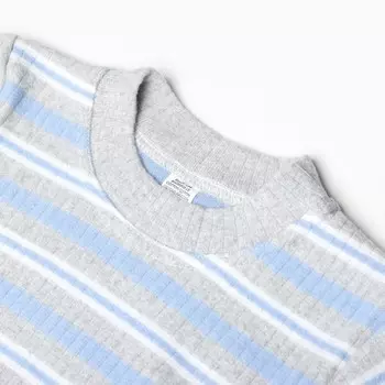 Комплект детский (лонгслив/брюки), цвет голубой, рост 98 см