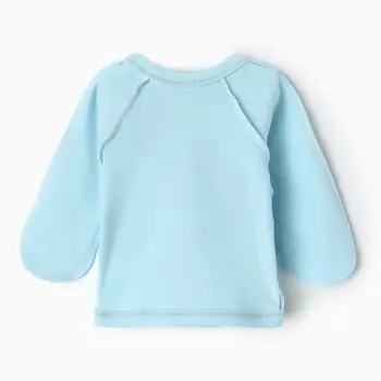 Комплект детский (распашонка, ползунки, чепчик), цвет голубой, рост 62 см