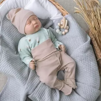 Комплект детский KinDerLitto «Первые цветы-1», 3 предмета, рост 50-56 см