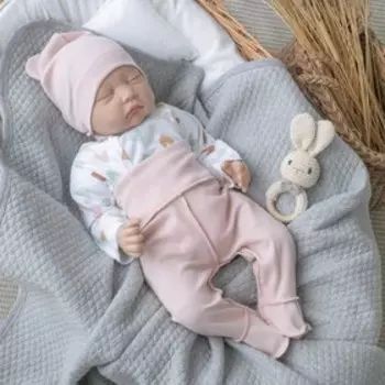 Комплект детский KinDerLitto «Первые цветы-2», 3 предмета, рост 56-62 см, цвет конфетти