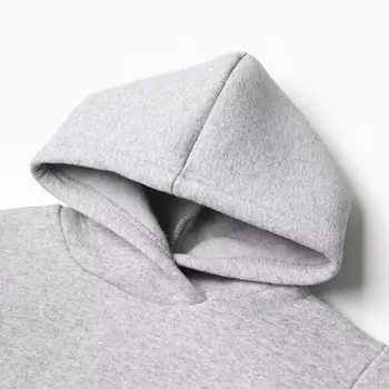 Комплект детский (толстовка, брюки), НАЧЁС, цвет средне-серый меланж, рост 92 см