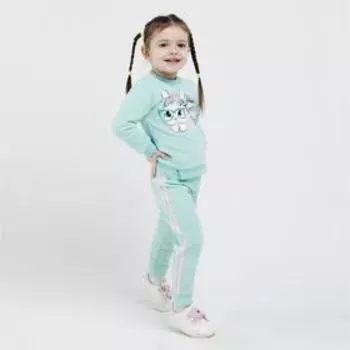 Комплект детский «Зайка», цвет ментол, рост 86 см