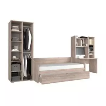 Комплект детской мебели «Лайк К11», ЛДСП, цвет дуб мария / фуксия