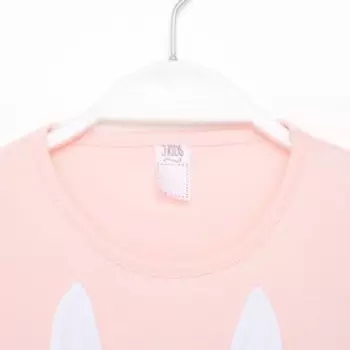 Комплект для девочки, цвет белый/розовый, рост 98