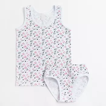 Комплект для девочки, цвет МИКС, рост 140 (38)