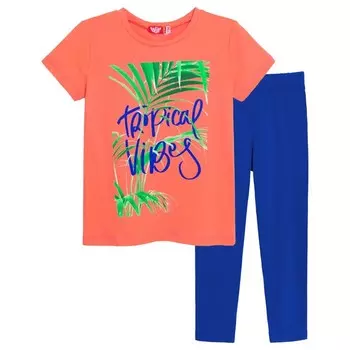 Комплект для девочки (футболка-бриджи), рост 146 см