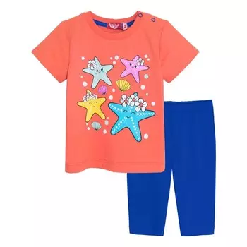 Комплект для девочки (футболка-бриджи), рост 86 см