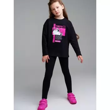 Комплект для девочки: футболка, леггинсы, рост 152 см