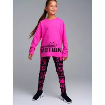 Комплект для девочки: футболка, леггинсы, рост 164 см