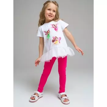 Комплект для девочки: футболка, леггинсы, рост 98 см
