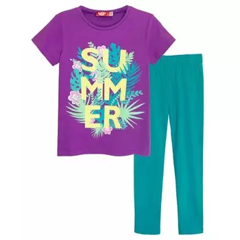 Комплект для девочки (футболка-лосины), рост 134 см