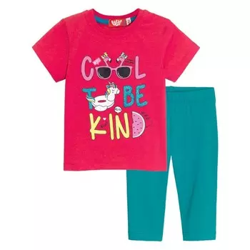 Комплект для девочки (футболка-лосины), рост 74 см