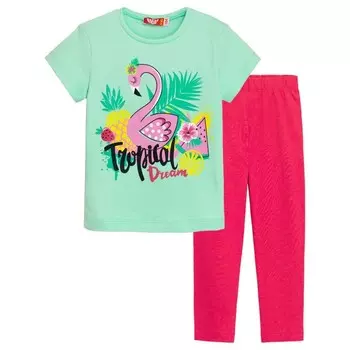 Комплект для девочки (футболка-лосины), рост 92 см