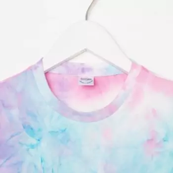 Комплект для девочки (футболка, шорты), цвет сиреневый, рост 98 см